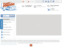 Tablet Screenshot of powermusic.es